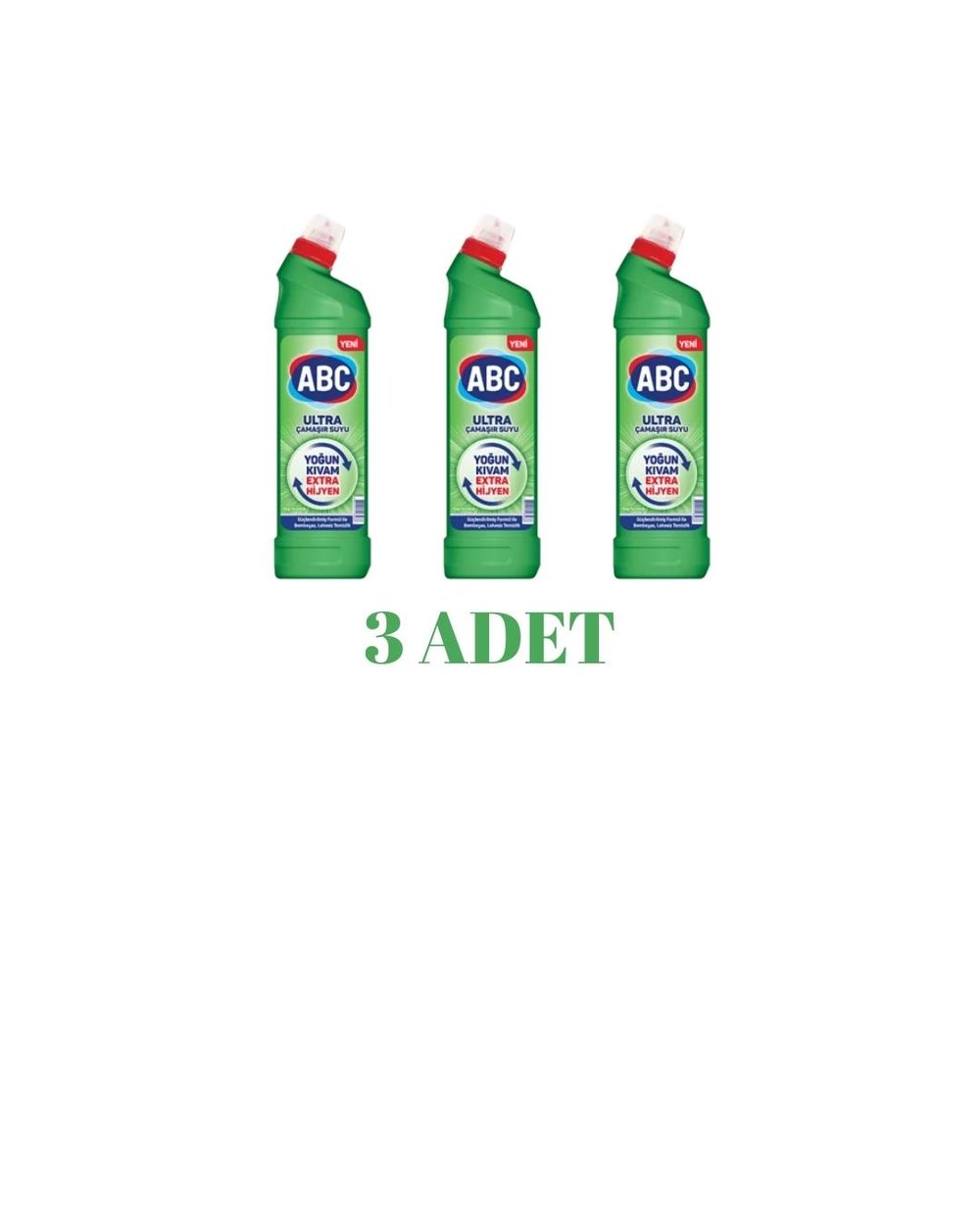 ABC Dağ Rüzgarı Ultra Çamaşır Suyu 750 Ml x 3 Adet