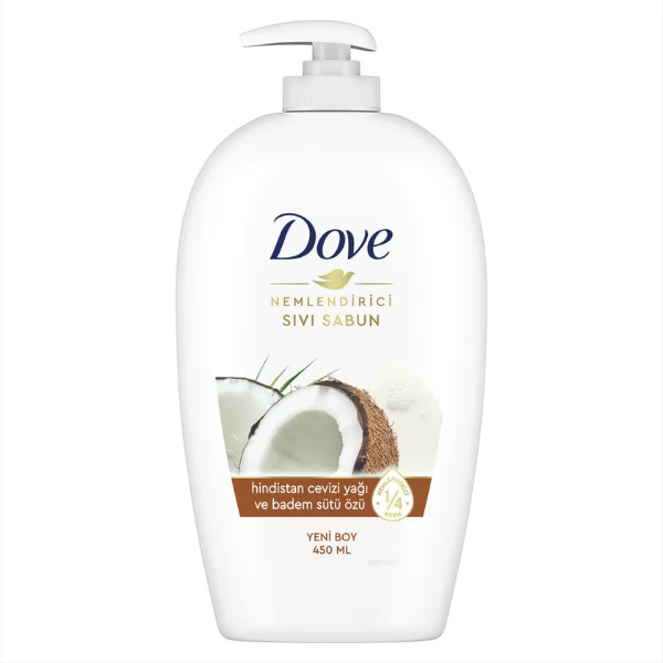 Dove Hindistan Cevizi Yağı ve Badem Sütü Özü Sıvı Sabun 450 Ml