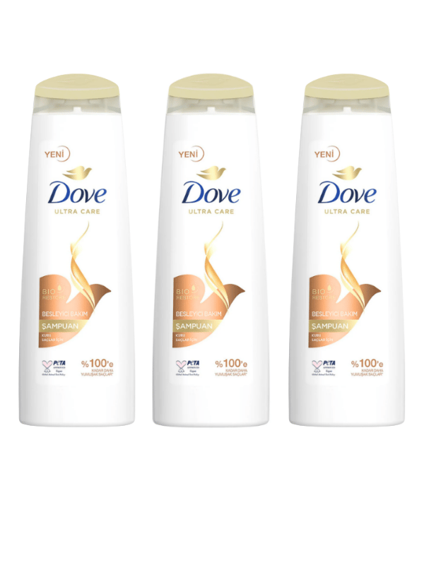 Dove Kuru Saçlar İçin Besleyici Şampuan 400 Ml x 3 Adet