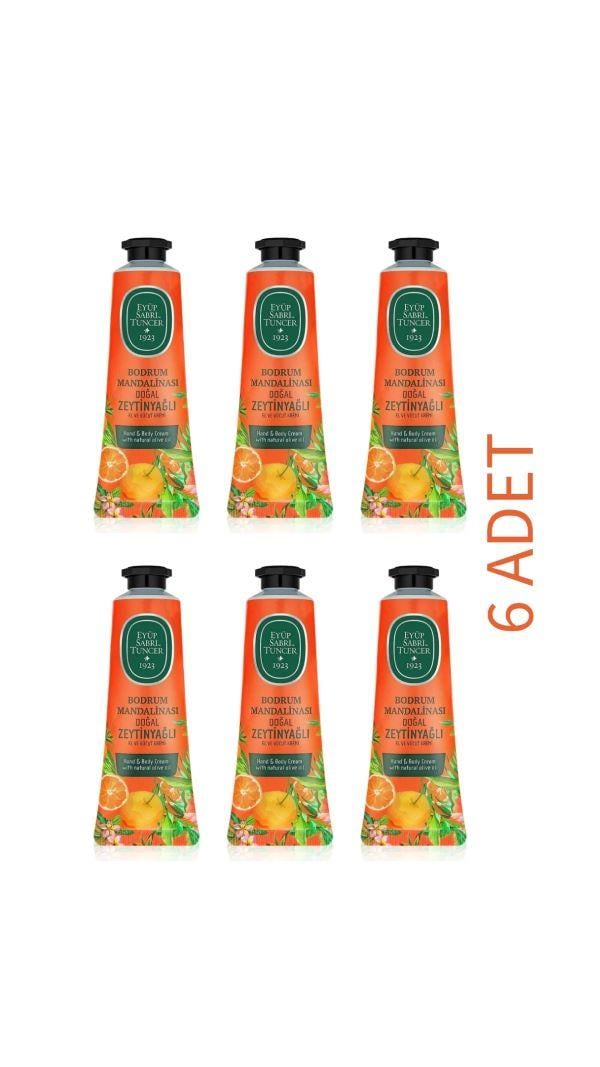 Eyüp Sabri Tuncer Bodrum Mandalinası Kokulu El ve Vücut Kremi - 50 ml 6'Lı Set