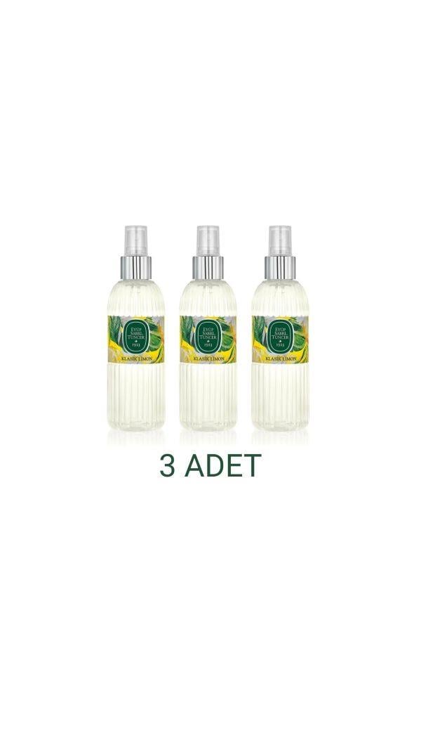 Eyüp Sabri Tuncer Klasik Limon Kolonyası Sprey Şişe - 150 ml x 3 Adet