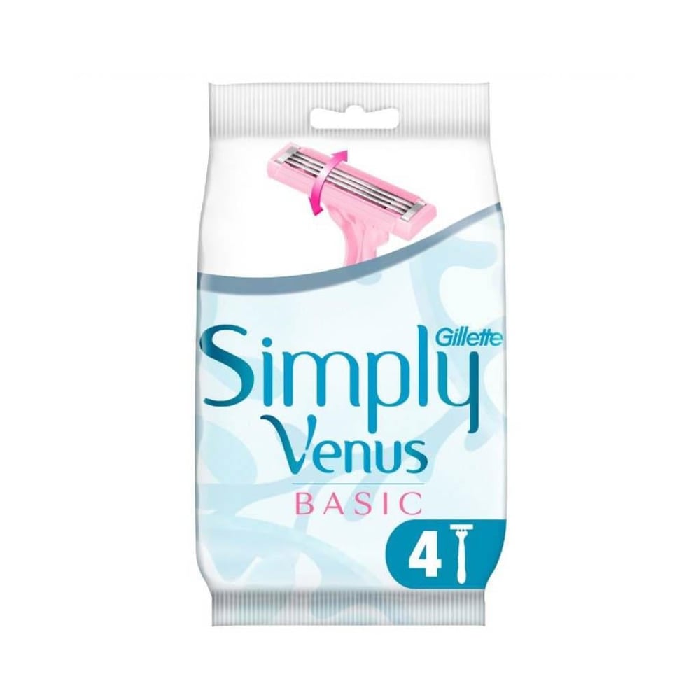 GILLETTE VENUS SIMPLY-3 BASIC 4'LÜ POŞET