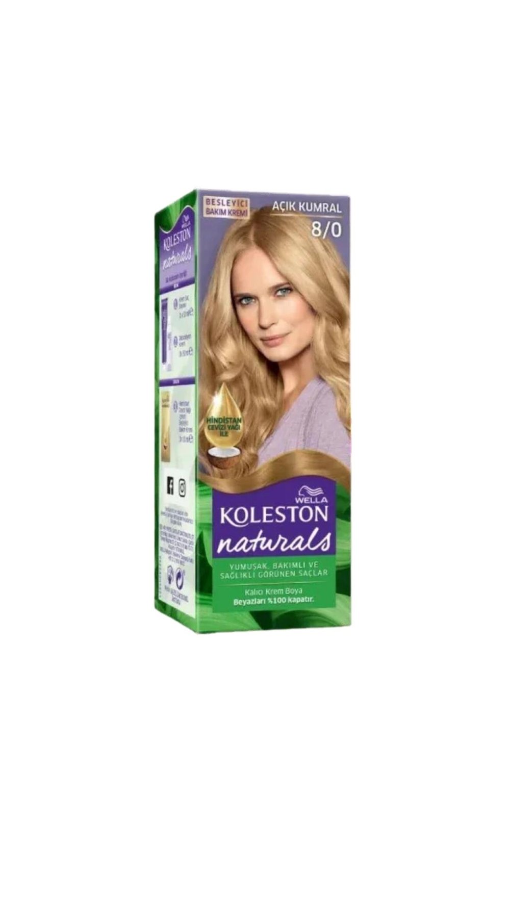 Koleston Naturals Saç Boyası 8-0 Açık Kumral