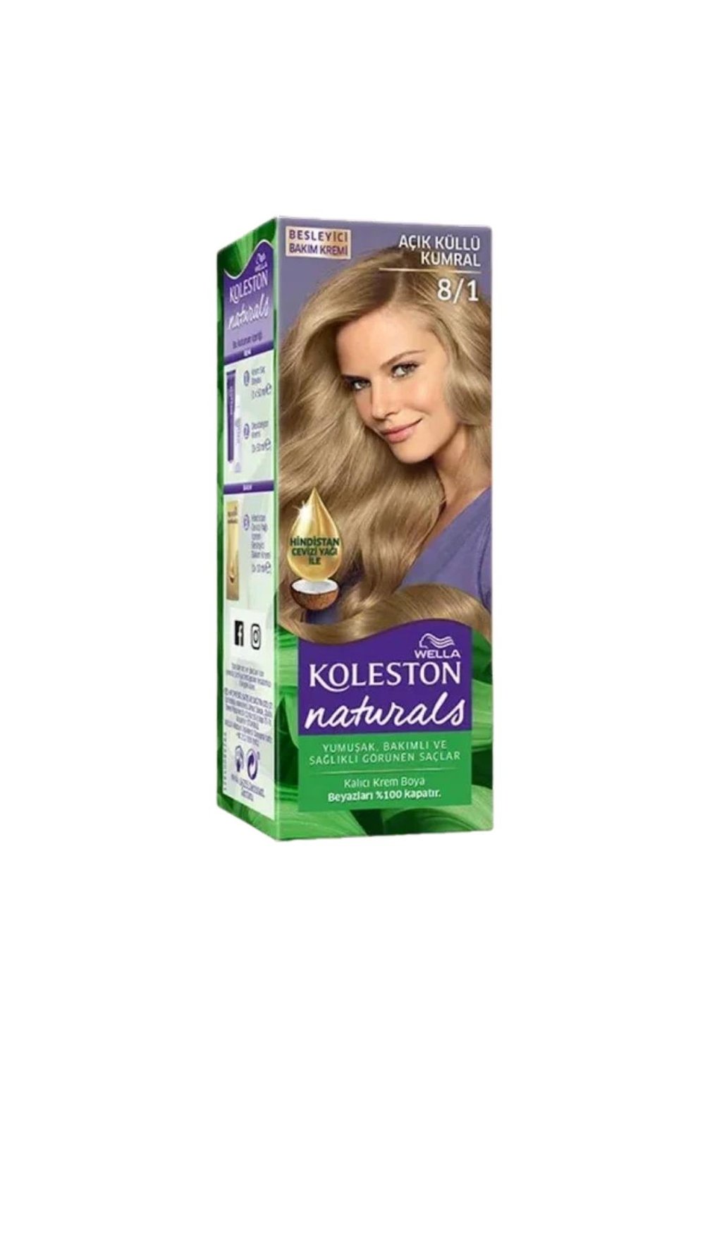 Koleston Naturals Saç Boyası 8-1 Açık Küllü Kumral