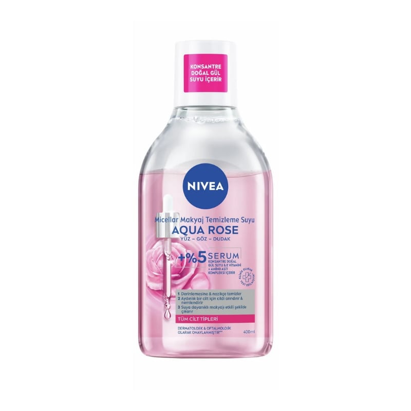 Nivea Aqua Rose Makyaj Temizleme Suyu 400 Ml