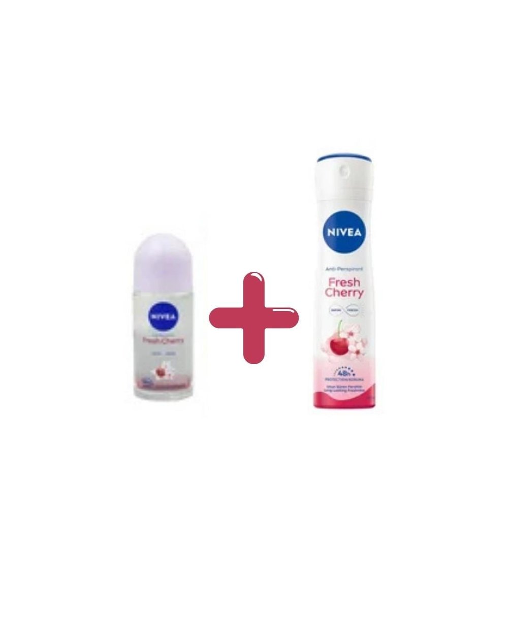 Nivea Fresh Cherry Kadın Roll On Deodorant 50 Ml + Sprey Deodorant 150 Ml