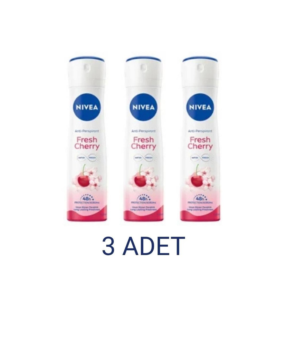 Nivea Fresh Cherry Kadın Sprey Deodorant 150 Ml x 3 Adet