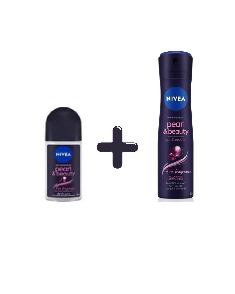 Nivea Pearl & Beauty Fine Fragrance Kadın Roll on Deodorant 50 Ml + Sprey Deodorant 150 Ml