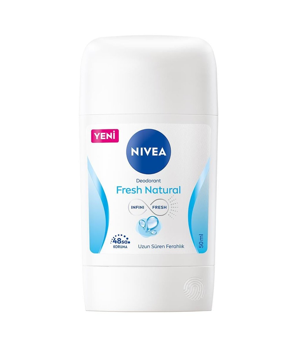 NIVEA Women - Kadın Deodorant -  Fresh Natural Kadın Stick Deodorant 150 ML - Ferah Kalıcı 48 Saat Süreli Anti - Perspirant Etki