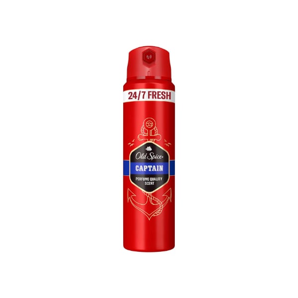 Old Spice Captain Erkek Deodorant Vücut Spreyi 24/7 Fresh 150 Ml