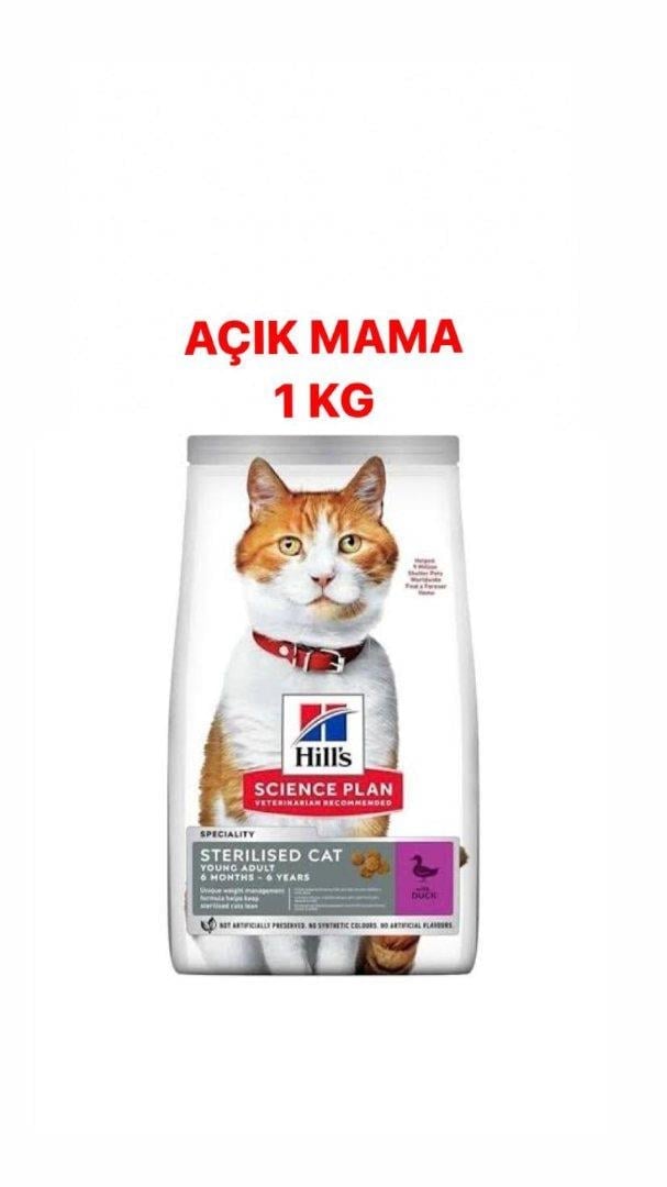  Hills Sterilised Duck Ördekli Kısırlaştırılmış Kedi Maması AÇIK 1 Kg