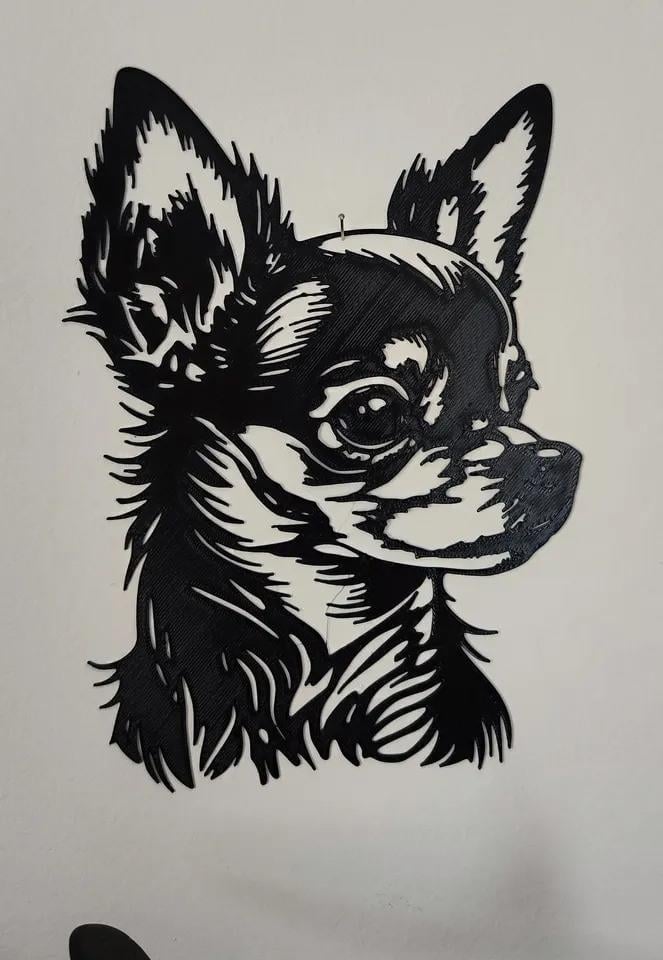  Odi3d Chihuahua Duvar Süsü