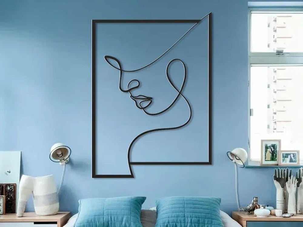  Odi3d Face One Line Duvar Süsü