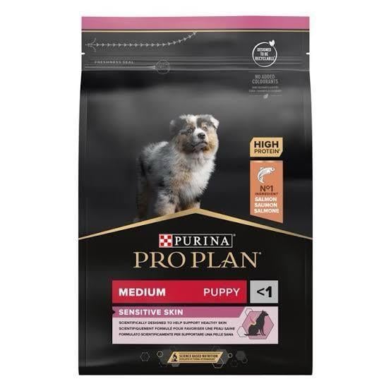  Pro Plan Puppy Medium Sensitive Skin Somonlu Orta Irk Yavru Köpek Maması 3kg