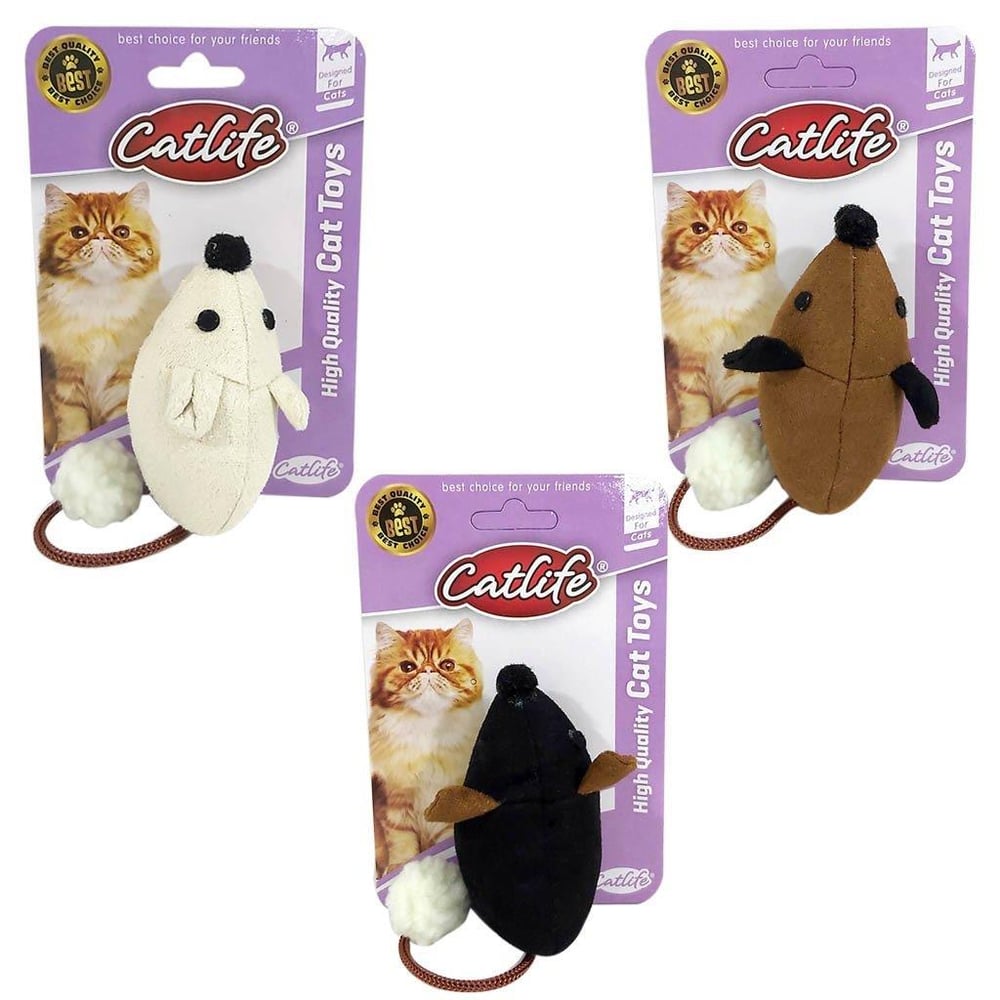 Catlife Kediler İçin Ponpon Kuyruklu Fare Oyuncak