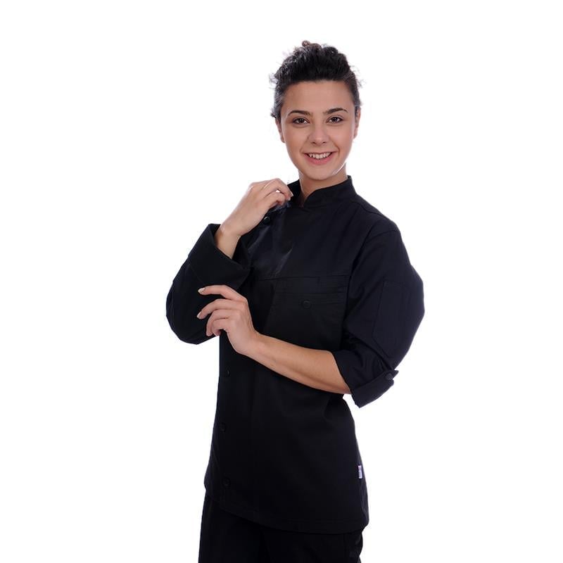 Formteks Aşçı Ceket  Unisex  Harman Gabardin Siyah