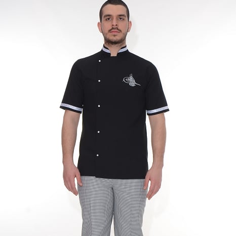 Formteks Aşçı Ceketi Siyah Tuğralı