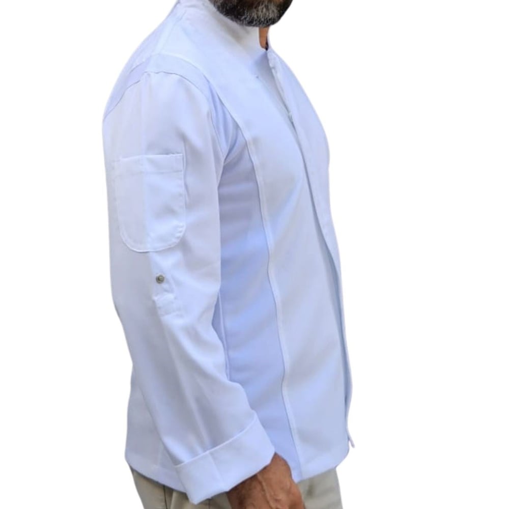 Formteks Fermuarlı Aşçı Ceket Beyaz