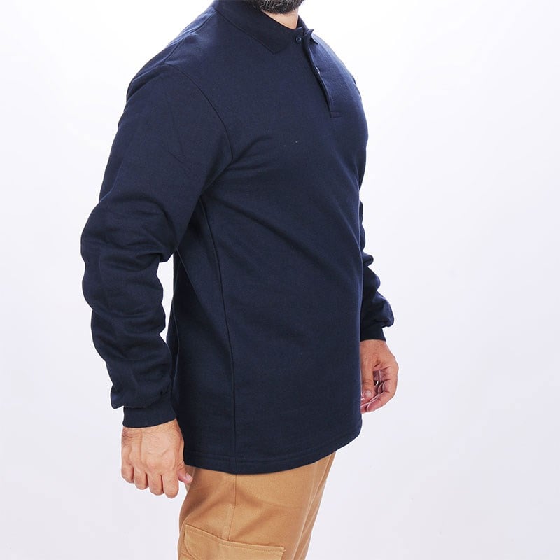 Formteks İş Sweatshirt Polo Yaka Lacivert