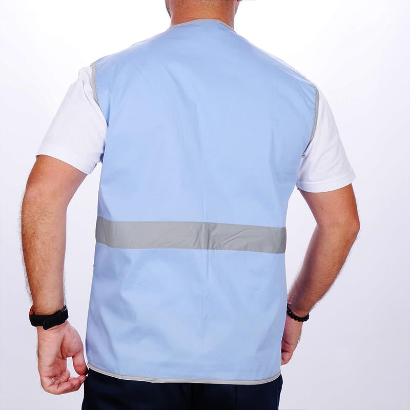 Formteks İşçi Çok Cepli Reflektörlü  Alet Yeleği  Mavi