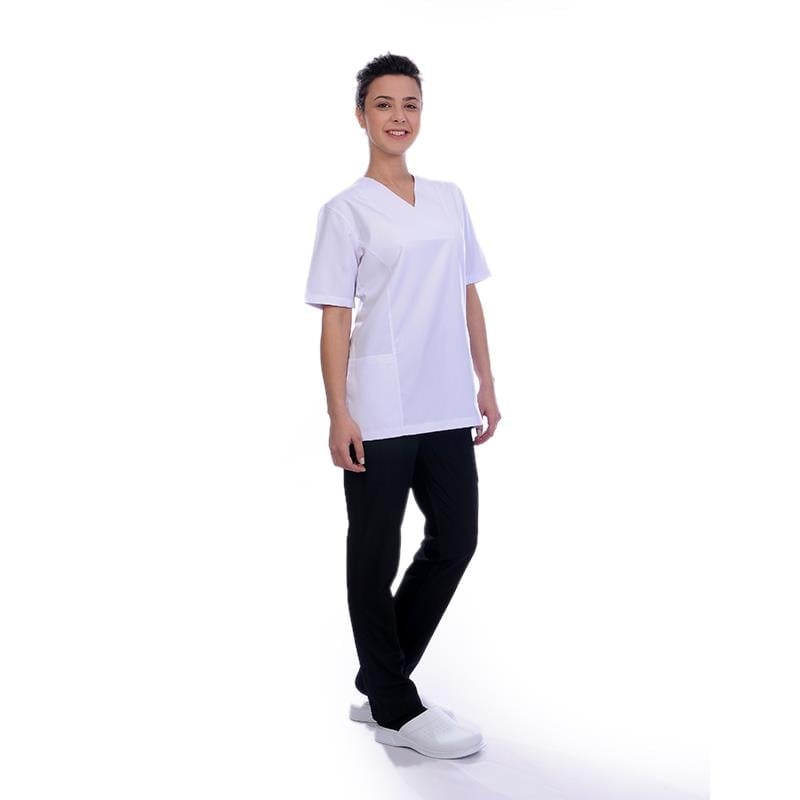 Formteks Kadın Muska Yaka Hemşire Ceket Beyaz