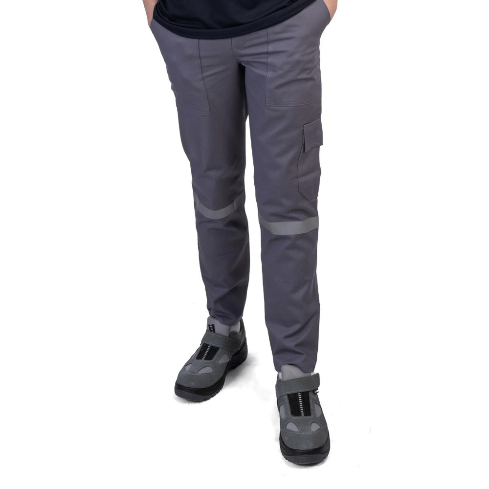 Formteks Kargo Pantolon 16/12 Gabardin Reflektörlü Gri