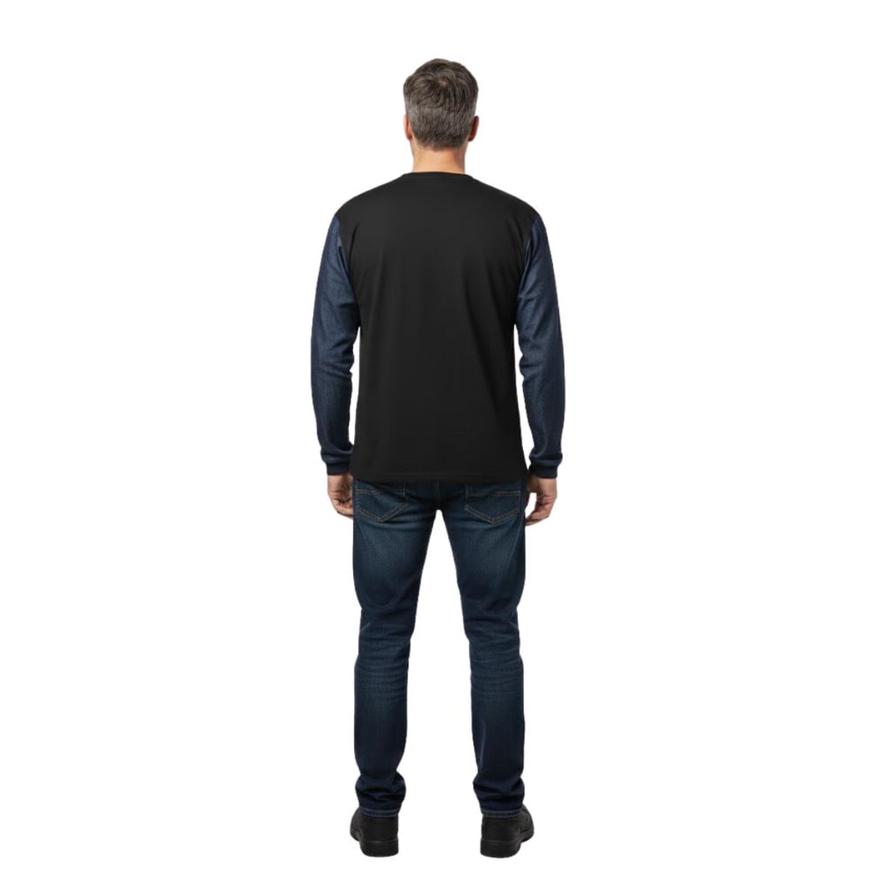 Formteks Kot Kaplamalı Kaynakçı Sweatshirt   Siyah