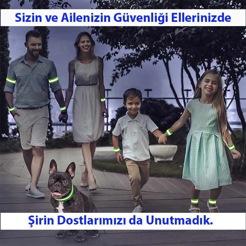 Formteks Reflektörlü Cırtcırtlı Tak Kullan (yeni Yasaya Uygun) kolbandı yeşil