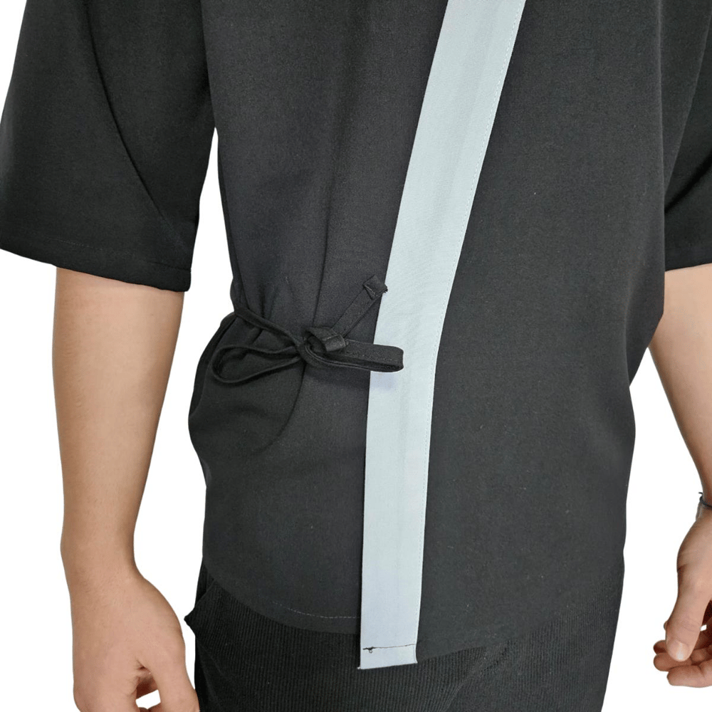 Formteks Sushi Şef Kimono Ceketi Siyah Beyaz