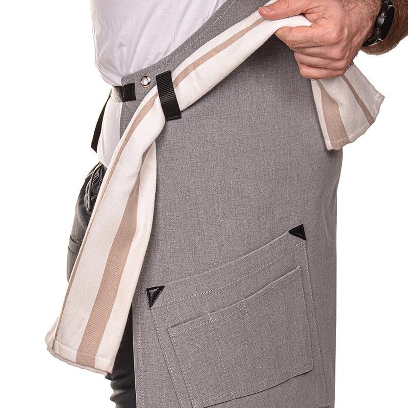 Formteks Toka Ayarlı Barista Gri  Önlük