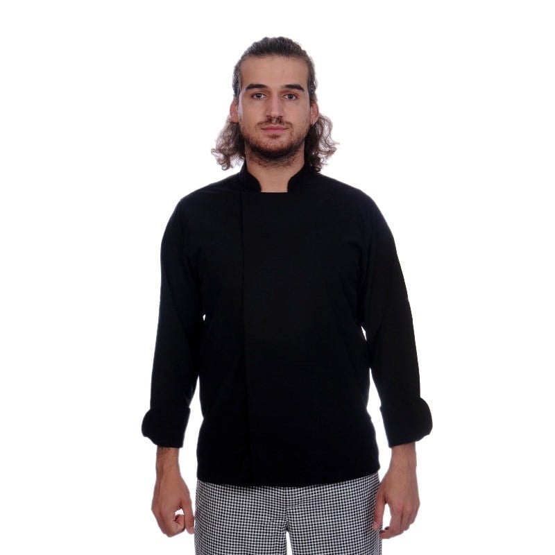 Formteks Unisex Aşçı Ceket Koltuk Altı Fileli Siyah
