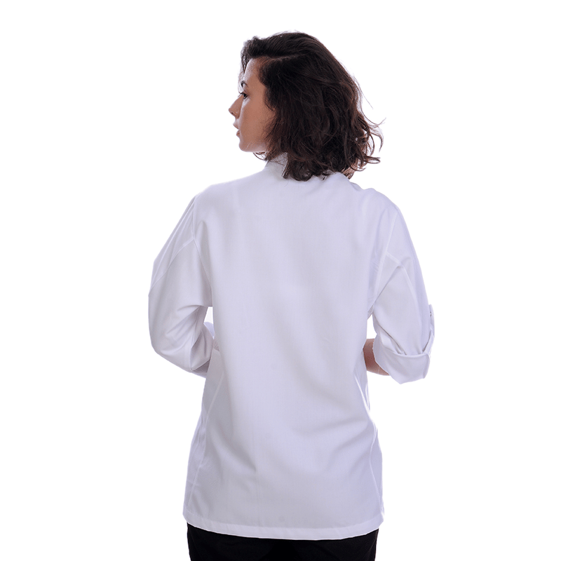 Formteks Unisex Aşçı Ceket Koltuk Altı Fileli Beyaz