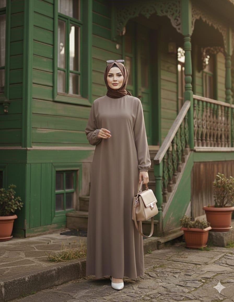 Saba Mevlana Model Elbise Vizon