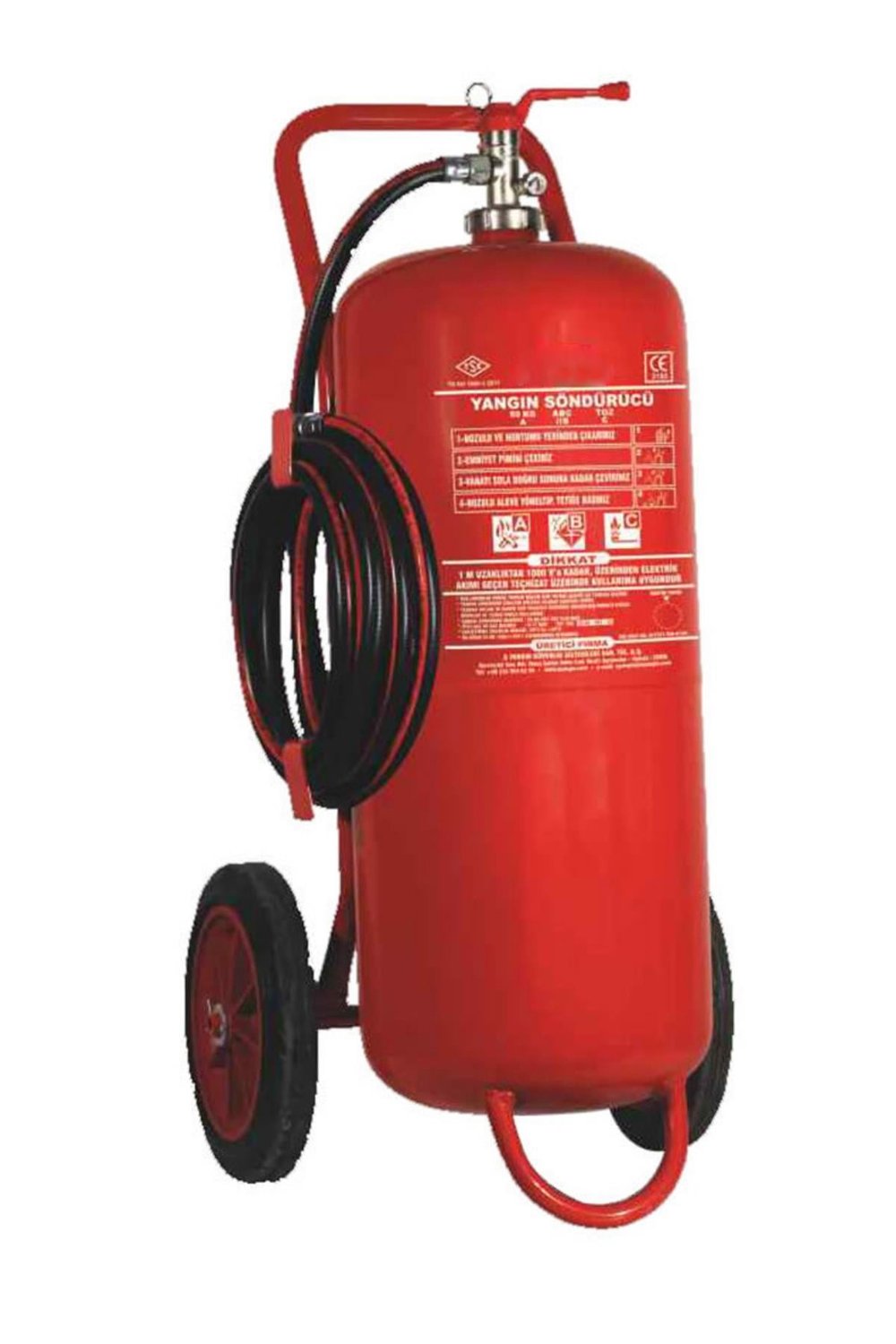 50 KG Kuru Kimyevi Tozlu Yangın Söndürme Tüpü