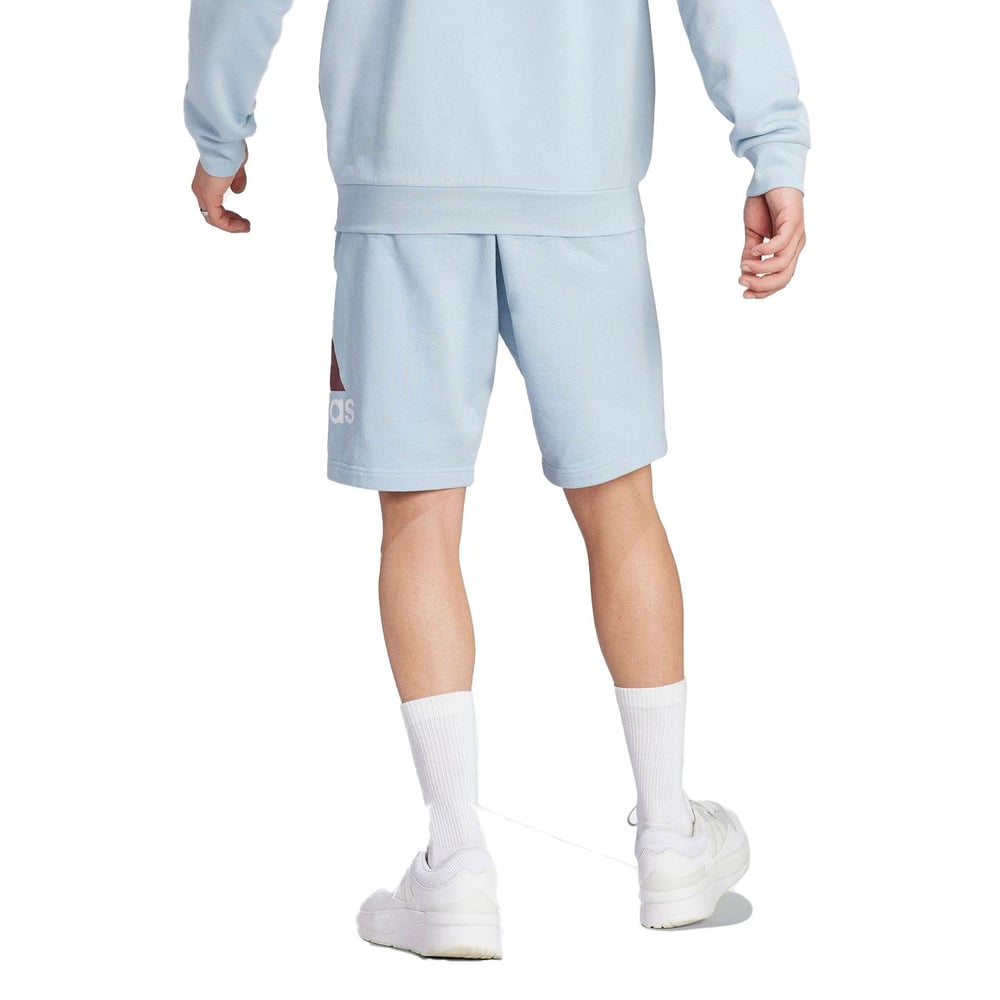 Adidas Essentials Big Logo French Terry Erkek Mavi Günlük Şort