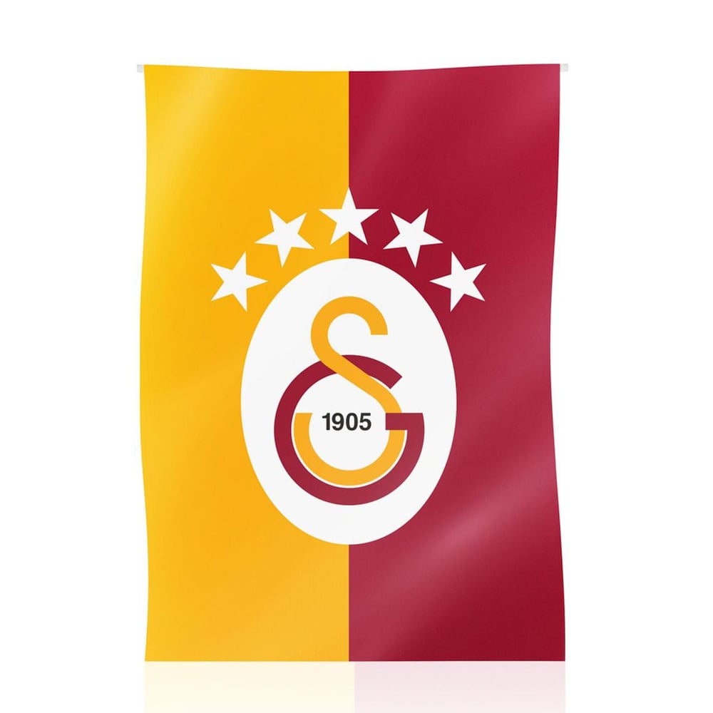 Galatasaray 5 Yıldız Dikey Balkon Bayrağı 100X150cm - U251351