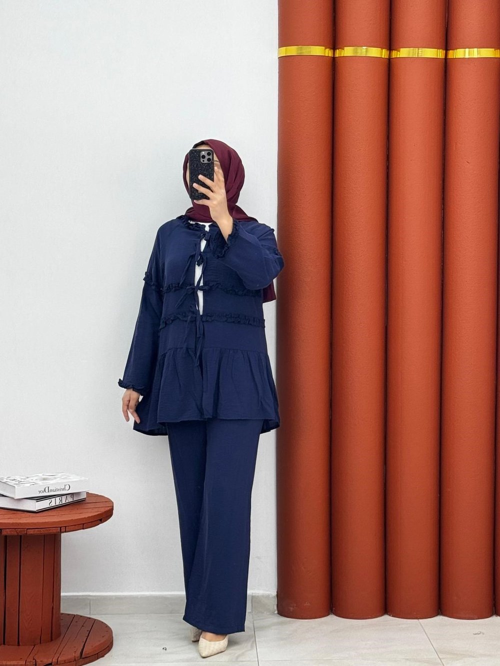 6936 Modal ikili takım lacivert