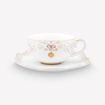 Beyaz Porselen Çay Fincanı 225 Ml
