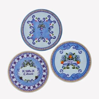 Chiara Alessi Mavi Melamin Bardak Altlığı 9,5 Cm
