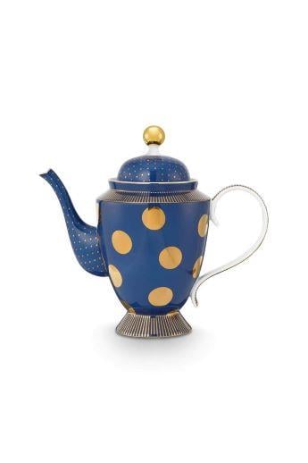 Dot Delıght Altın/Lacivert Demlik 1300 ML