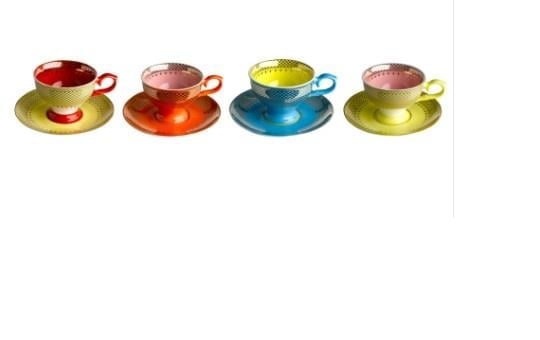 Espresso Set Grandma- 4'lü Fincan