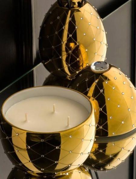 Ladenac Bois de Russie Altın ve Kristal Mum 450 gr
