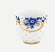 Mavi Beyaz Porselen Yumurtalık 5 Cm Royal White