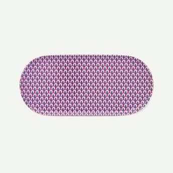 Mavi Porselen Servis Tabağı 25 Cm