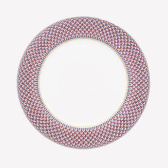 Mavi Porselen Yemek Tabağı 26,5 Cm