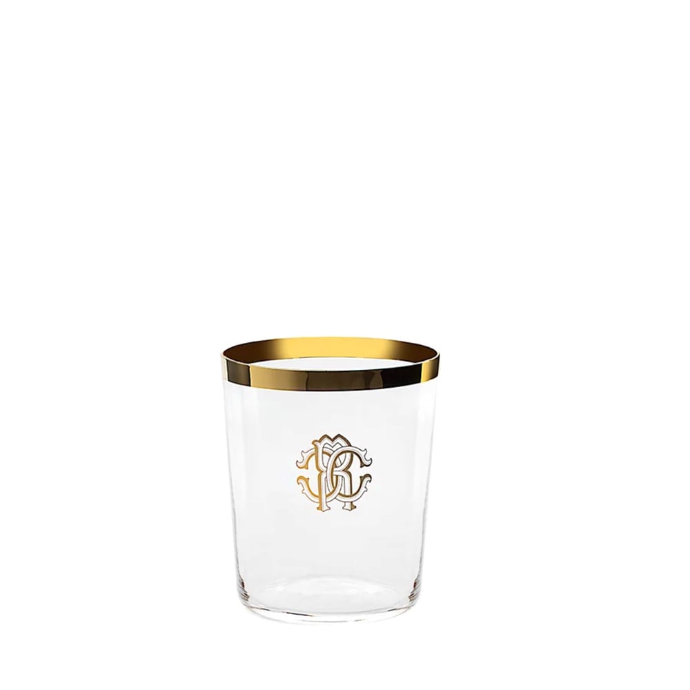 New Monogram Gold Altın Dekorlu Kristal Su & Meşrubat Bardağı