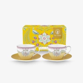 Pip Studio Sarı Porselen Çay Fincan Seti 280 Ml
