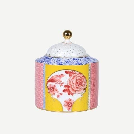 Sarı Pembe Porselen Saklama Kutusu 1750 Ml Royal