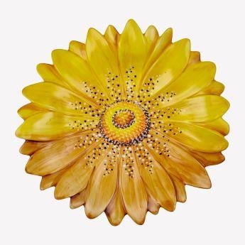 Sarı Seramik Servis Tabağı 42 Cm Camomilla 