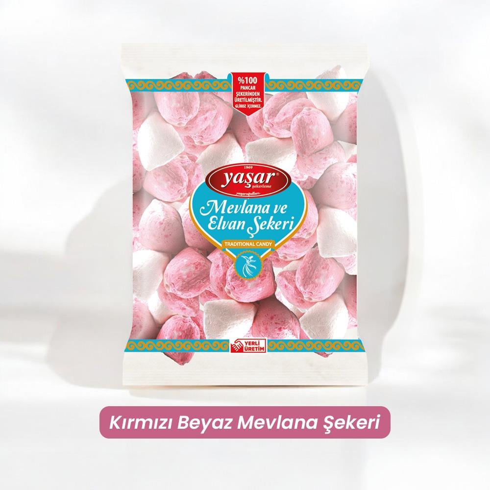 Kırmızı Beyaz Mevlana Şekeri
